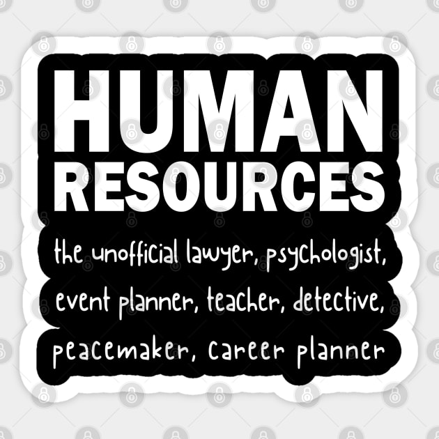 Funny Human Resources HR Definition Sticker by JustCreativity